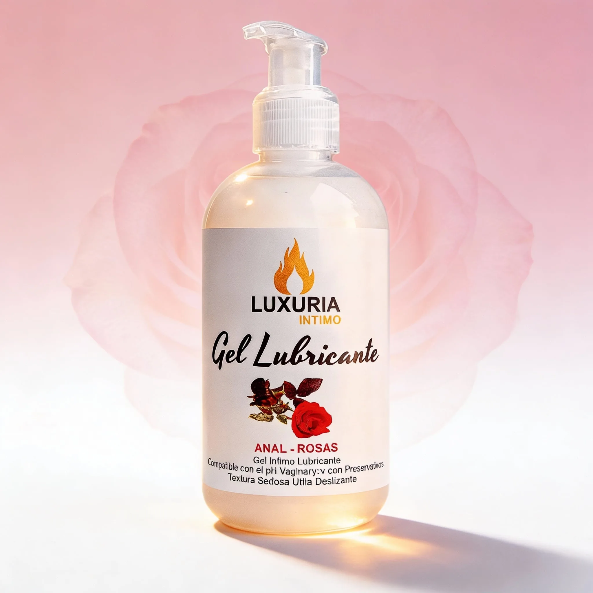 Gel Lubricante Luxuria Anal Rosas - 250cc
