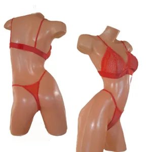 Conjunto Sexy Puntilla y Encaje Corpiño Sin Aro Colaless (art 5103) Talle 85 al 100: imagen 9