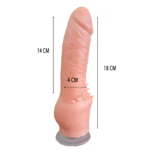 Consolador Pene con Ventosa - 18x4cm - Cliterrific: imagen 2