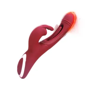 Vibrador 3 en 1 Dildo + Estimulador de ClÃtoris + Estimulador punto G Recargable USB