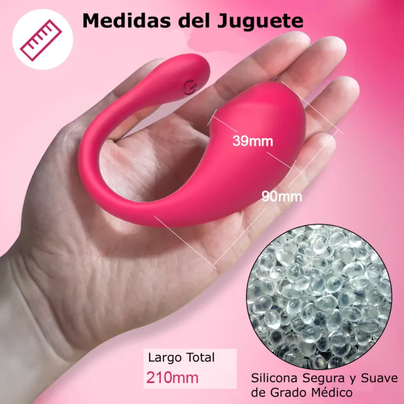 Vibrador Huevo Bala Inalámbrico Remoto Control Celular App - Bluethoot