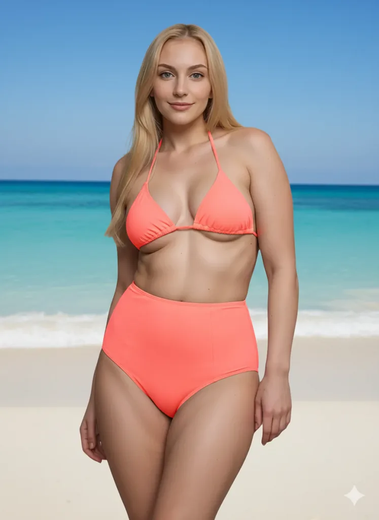 Bikini Tiro Alto Vedettina "Elle" (art 5057) Talle 85 al 120