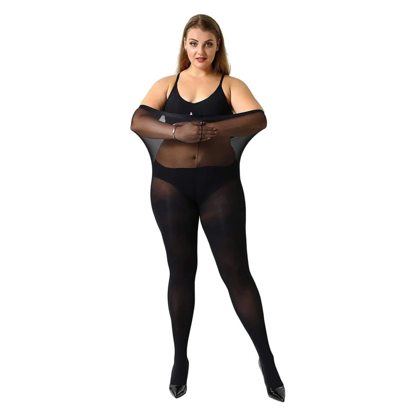 Panty media mujer lisa opaca cana can