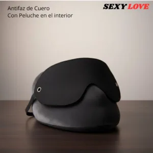 Kit Sado 3 articulos - Latigo de cuero -Esposas - Antifaz Ciego: imagen 2