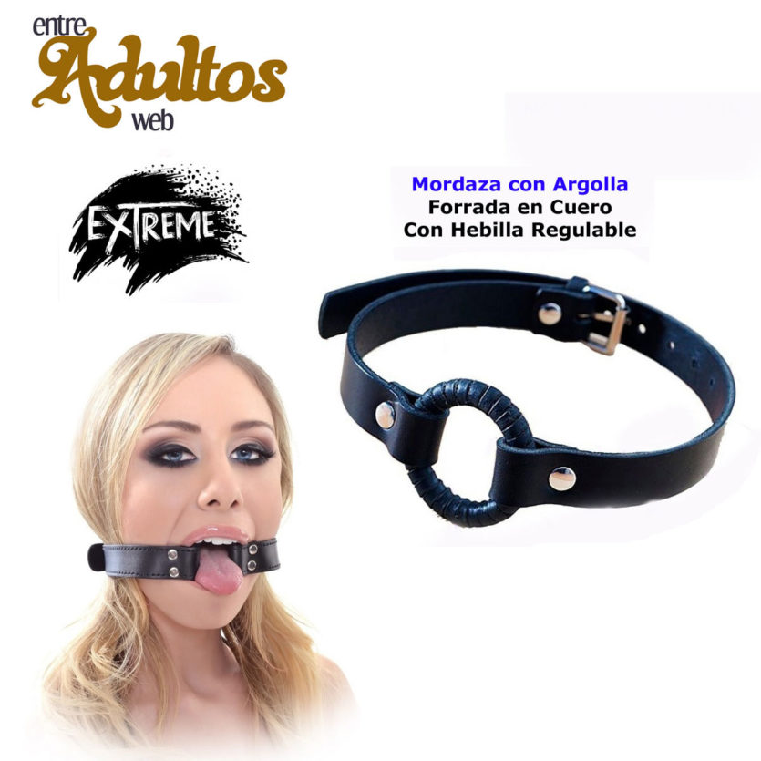 Mordaza de Cuero con Argolla - Aro - Amarre