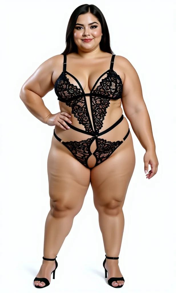 Body "Emily" Encaje Entrepierna Abierta (art 811) Talle 90 al 110